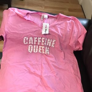 Ombré pink knee length night gown